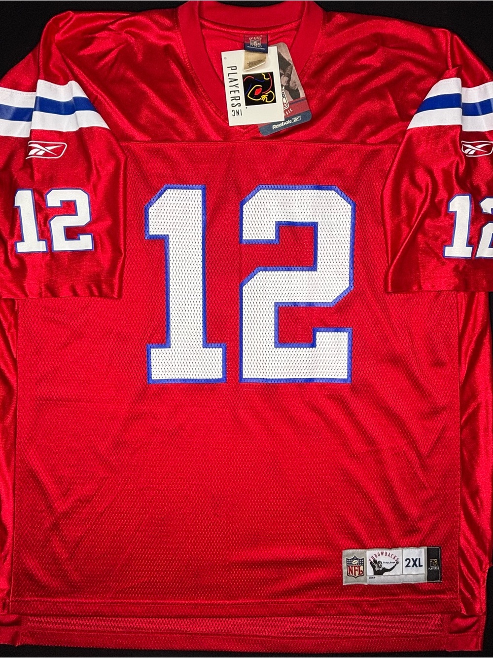 NWT New England Patriots Tom Brady Reebok Throwbacks Football Jersey Size: XXL